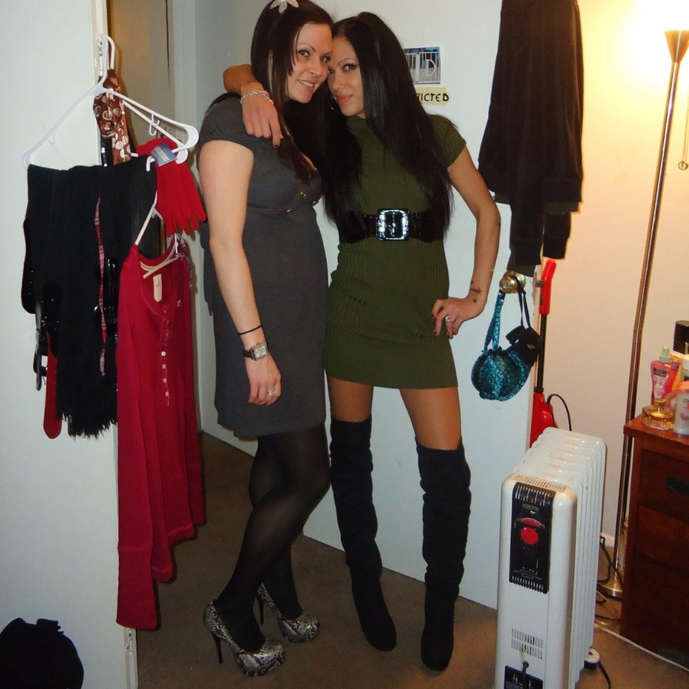 SUPER STRETCH Ribbed Bodycon “Sweater - Tee” Dress - Picture 8 of 11